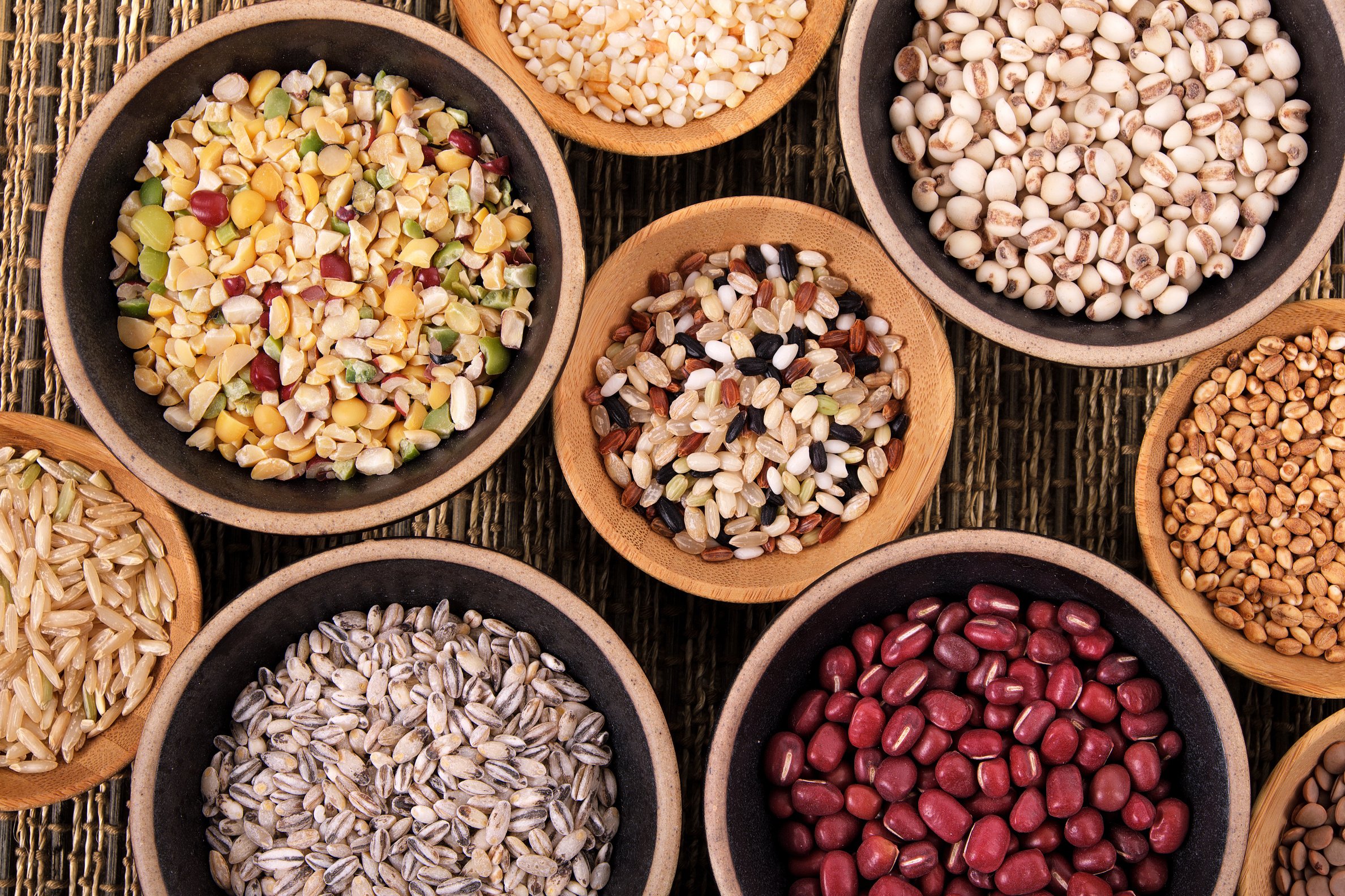 Variety of Rice and Grains